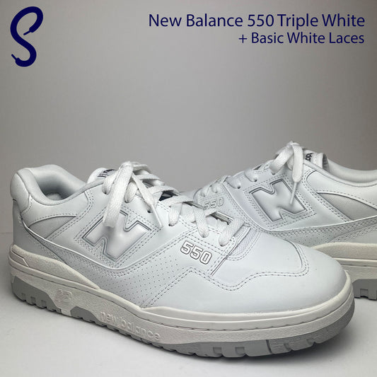 Basic White Laces | SNEAKLACES™